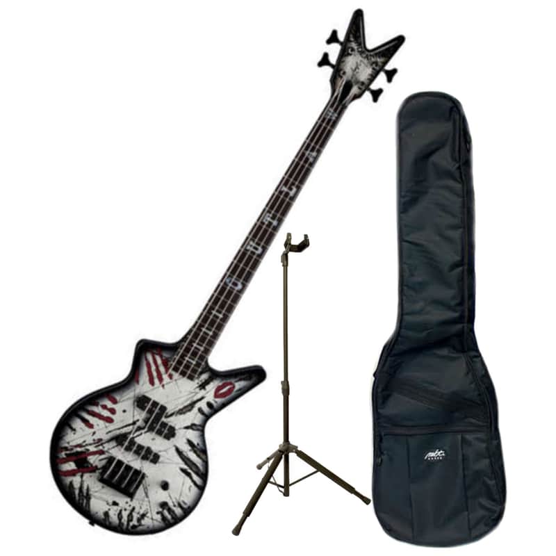 Dean CADI BVB Black Veil Brides Ashley Purdy Bass Bundle w/Bag