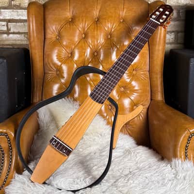 Yamaha SLG100N Silent Guitar Natural Nylon String Classical Acoustic Electric Travel Guitar! image 1