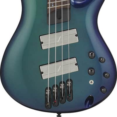 Ibanez SR Bass Workshop 4 String Electric Bass - Multiscale - Blue Chameleon (SRMS720BCM) image 10
