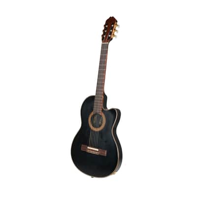 1984 Gibson Chet Atkins CE Solid-Body Nylon String Electric - Black - Narrow Neck image 4
