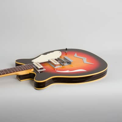 Micro-Frets Wanderer Semi-Hollow Body Electric Guitar (1969), ser. #1560, original black tolex hard shell case. image 6