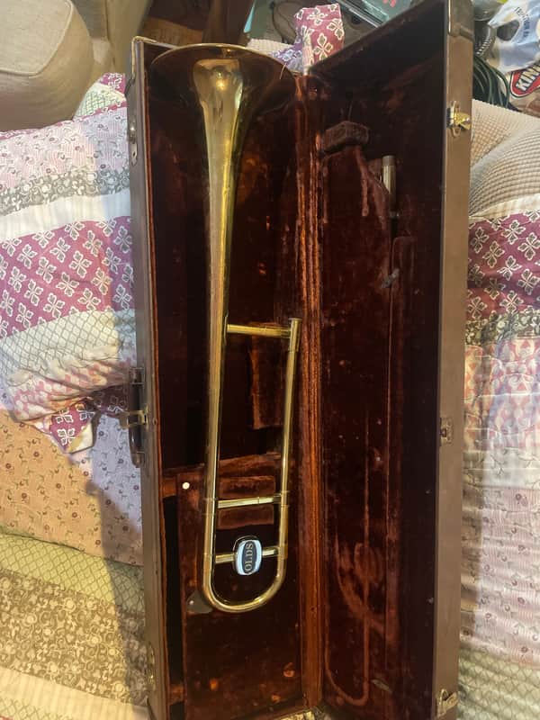 Old Ambassador Trombone 70s - Yellow Brass image 1