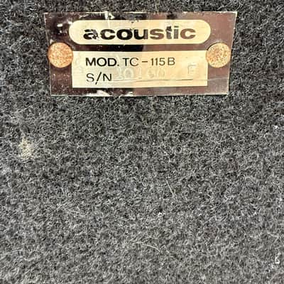Acoustic TC-115B 1x15 Bass Speaker Cabinet Tested Working – Fair Cosmetic Condition image 22