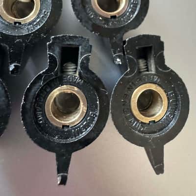 Vox Bulgin Bakelite 1/4" amp knobs [Set of 6] 60s - Black image 4