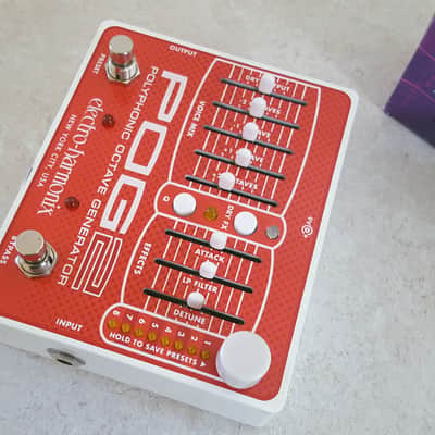 Electro-Harmonix POG2 Polyphonic Octave Generator w/Power Supply - Red / White image 6
