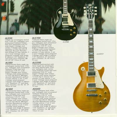 Tokai ALS-50  1985 BLACK made tokai gakki japan inc period hard case image 10