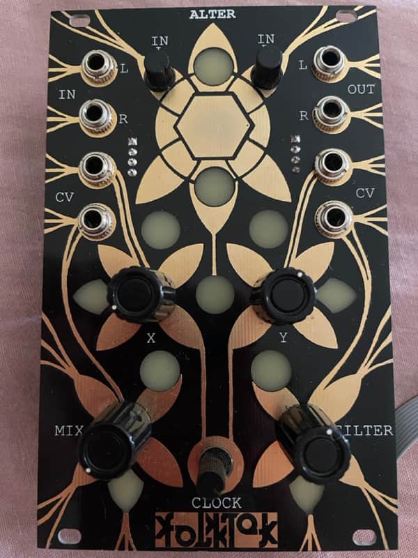 Folktek Folktek Alter 1 Eurorack Effects Processor Module (Gold) 2018 - Present - Black image 1