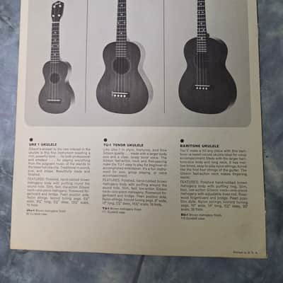 Vintage RARE 1965 Gibson Traditional Catalog Archtops Mandolins Pedal Steel Ukulele Case Candy image 5