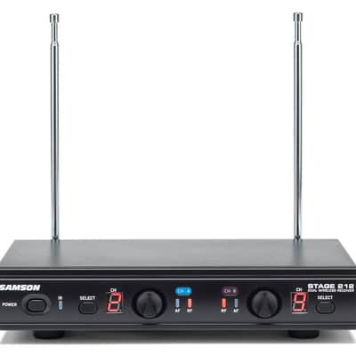 Samson Stage 212 Frequency-Agile, Dual-Channel Handheld VHF Wireless System, E Band image 3