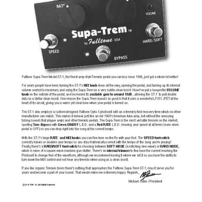 Fulltone Supa-Trem ST-1 - free shipping! Bild 5