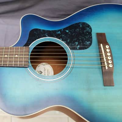 Guild Westerly Collection OM-240CE 2022 - Dark Blue Burst image 14