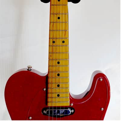 Leo Jaymz Elite Series "Popcaster" Electric Guitar - Sparkle Red image 3