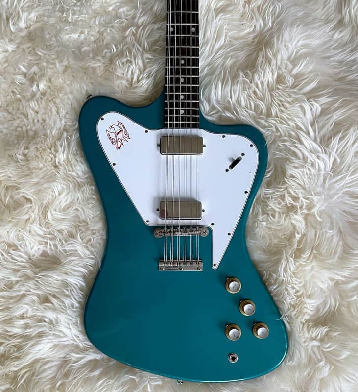 Gibson Custom Shop '65 Non-Reverse Firebird V 12-String 2024 - Aqua Mist VOS