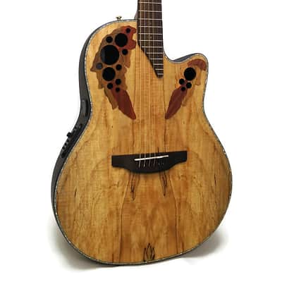 Ovation Celebrity Elite Plus CE44P-SM-G Acoustic Electric Guitar - Spalted Maple image 3