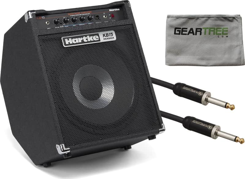 Hartke KB15 Kickback 15 500 Watt Bass Amp w/ Geartree Cloth | Reverb