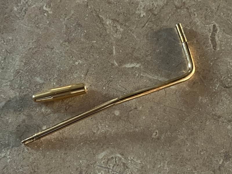 1980 Fender The Strat Stratocaster guitar tremolo bridge whammy bar arm gold image 1
