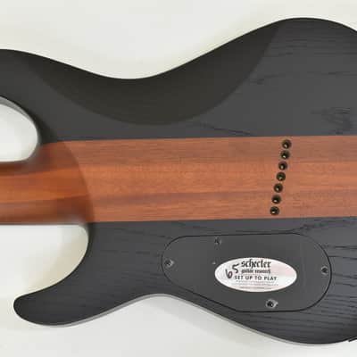 Schecter C-7 Multiscale Rob Scallon guitar in Satin Dark Roast image 6