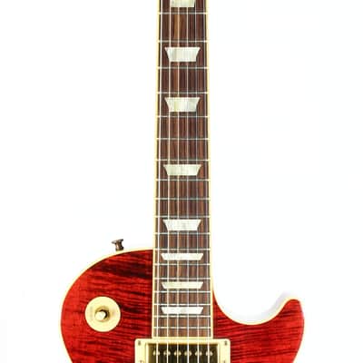 Gibson USA 50s Les Paul Standard Plus 2006 | Black Cherry Flametop Gold Hardware AA Top image 13