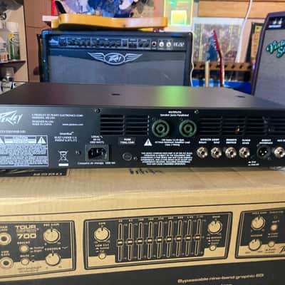 Peavey Tour Series 700 Rackmount Bass Head 2010s? - Silver and Black image 3