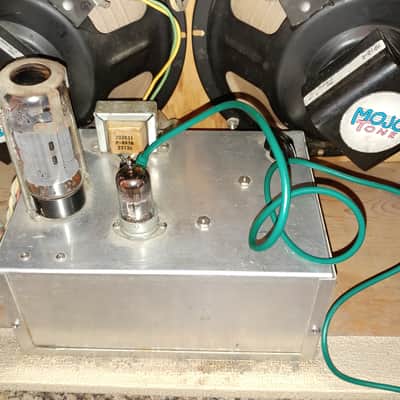 Holland 4x10 Boutique Amp Gibb Droll 50 watt with reverb 1996 Blonde Tolex image 12