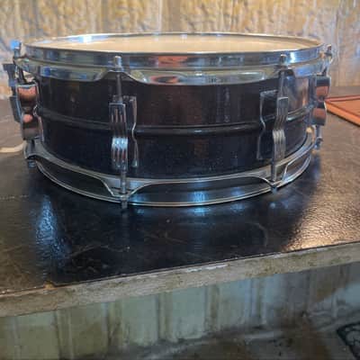 LUDWIG Black Galaxy Acrolite “Blakrolite” 14x5 Aluminum Snare Drum USA image 3