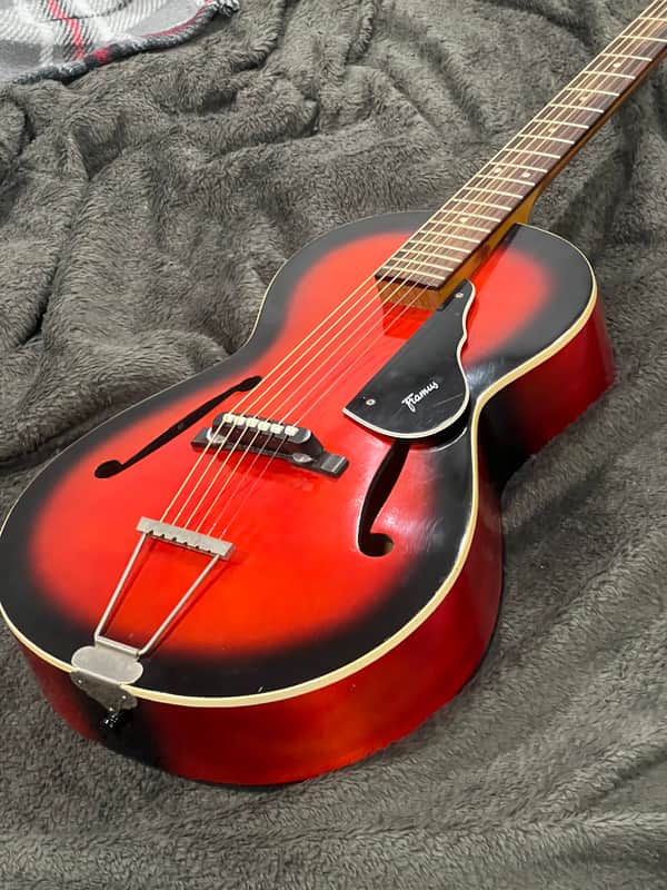 Framus Studio 5/51 vintage 1971 - Red burst hollowbody image 1