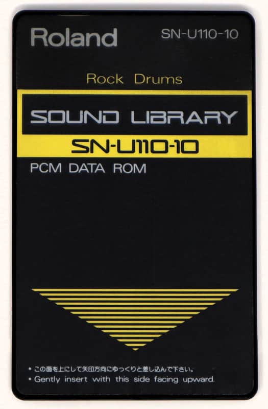 Roland SN-U110-10 Rock Drums Sound Library PCM Data Rom Card For U-110 image 1