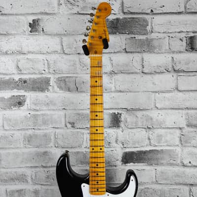Fender Custom Shop Limited Edition '54 Stratocaster Hard Tail Journeyman, Aged Black image 4