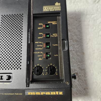 Near Mint Marantz PMD430 CP430 Rebuilt 3-Head Portable Cassette W/Accessories image 7