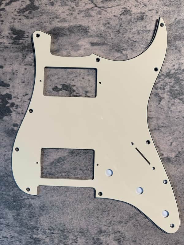 BMC Standard Stratocaster® Strat® Pickguard 3 Ply 11 Hole HH Humbucker Humbucker Cream  [L27] image 1