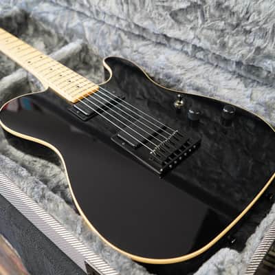Schecter USA CUSTOM SHOP PT Black/Maple Neck 6-String Electric Guitar w/ Case (2025) image 7