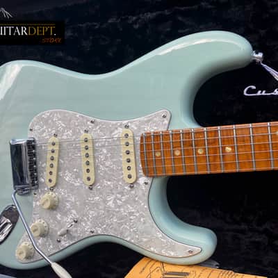 ♚MINT♚ FENDER Custom Shop CUSTOM Stratocaster ♚ TRANS SURF GREEN ♚AAA ROASTED NECK♚FAT 60's Handwounds !♚£5199 image 22