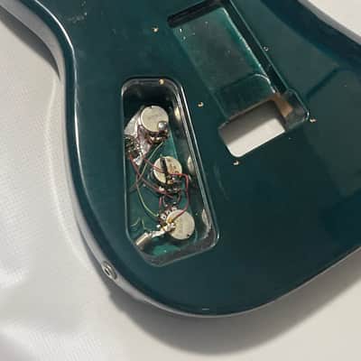 1983 Kramer USA Pacer Imperial C Series Plate Emerald Green Stain Guitar Body Floyd Ready image 15