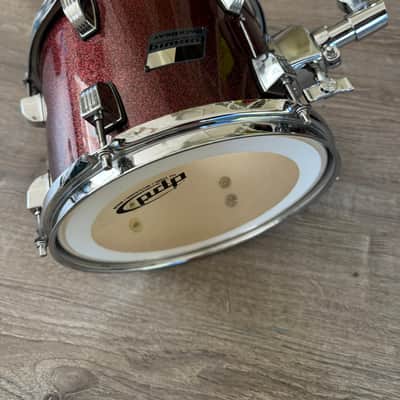 Ludwig Backbeat 12 Inch Tom Drum With Mount For Drum Set Burgundy Sparkle image 6