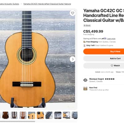 Yamaha GC-20 Concert Classical Guitar Handmade by Toshiro Kato in 1986 Solid Spruce, Madagascar Rosewood (Excellent!) image 20