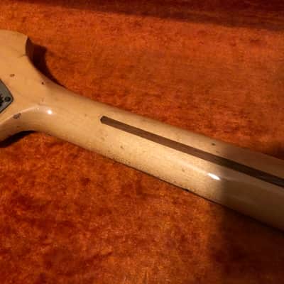 Vintage Fender Precision Bass Neck 1972 Maple Left Handed Lefty image 5