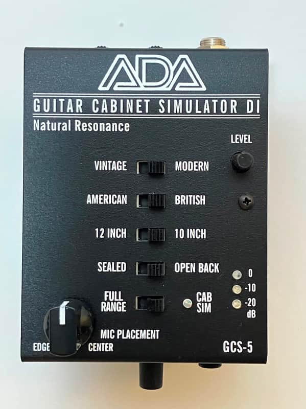 A/DA GCS-5 Guitar Cabinet Simulator/DI 2010s - Black image 1