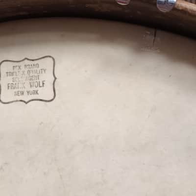 Vintage Frank Wolf 26″x14″ Bass Drum With In WMP – 1930s image 10
