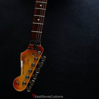Fender Fender Stratocaster Floyd Rose HSS Black/Blue Inspired by Joe Strummer Aged Heavy Relic Black image 12