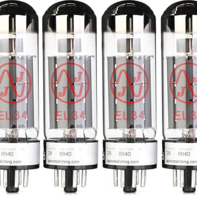 JJ EL34 Apex-matched Power Tubes - Matched Quad image 1