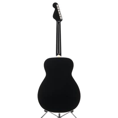 Fender California Vintage Malibu Acoustic Electric Guitar WC Gold Pickguard, Matching Headstock -Black (P) (03808) image 6