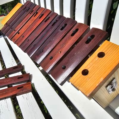 Vintage 70s Sonor Xylophone Natural Rosewood notes made in Germany image 8