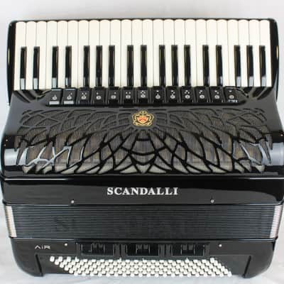 NEW Black Scandalli Air IV T Piano Accordion LMMH 41 120 image 2
