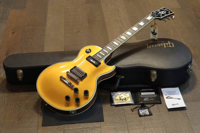 1999 Gibson Custom Shop Owned by Scott Stapp Les Paul Custom HB+ P90 Electric Guitar Gold Top One-Off + COA OHSC