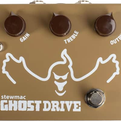 StewMac Ghost Drive Transparent Overdrive Pedal – Authentic Klon–Inspired Circuit – StewMac Professionally Built Overdrive Effects Pedal, NO ASSEMBLY REQUIRED! Gold image 3