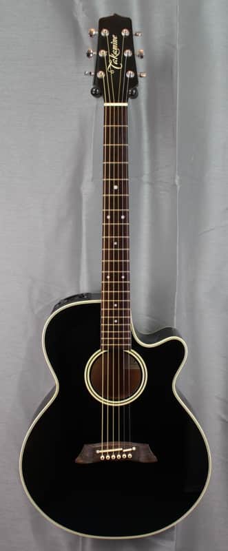 Takamine PT-106 auditorium electro 1998 - black - japan import