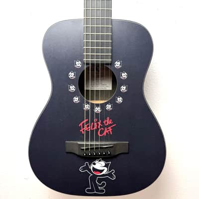 Martin Limited Edition FeliX The Cat Guitar II w/ Gig Bag and Case 2006  - Black image 4