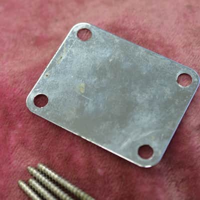 Vintage 1965 Fender PRE-CBS Stratocaster L-series Neckplate w/ Screws Telecaster Strat Tele P-BASS image 7