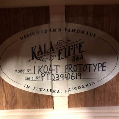 Kala 1KOA-T Prototype All Solid Koa Satin Tenor Ukulele w/ Tweed Hard Case and D'addario Humidifier image 5