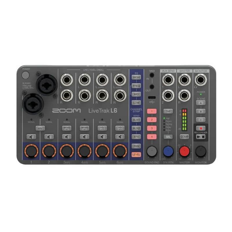 Zoom L-6 LiveTrak 10-Track Digital Mixer & Recorder image 1